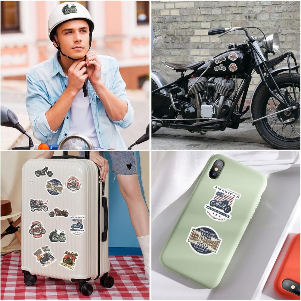 Motorcycle Beer Christmas Gifts for Men, Dad, Him, Unique Vintage Motorcycle Bee - Picture 5 of 7